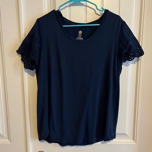 Kindred Bravely Everyday Eyelet Nursing and Maternity T-Shirt